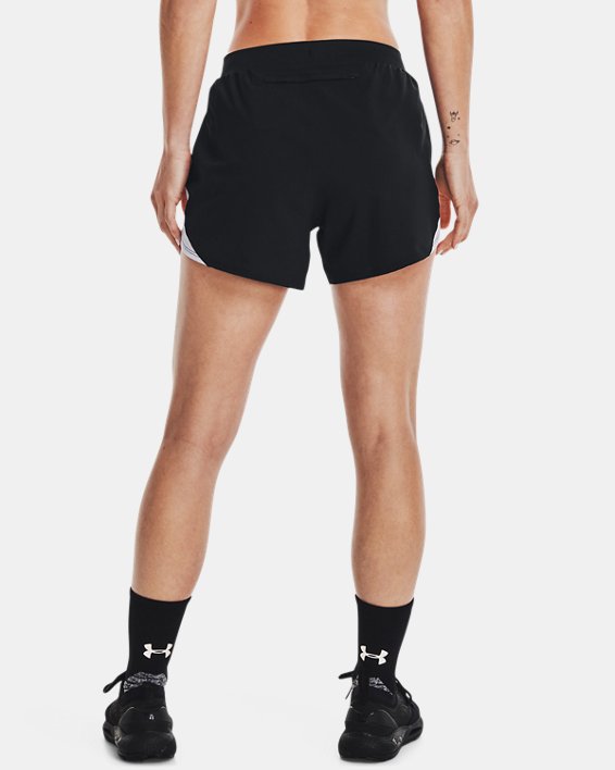 Women's UA Fly-By Elite 5'' Shorts, Black, pdpMainDesktop image number 1